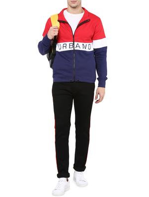 black cotton blend side tape jeans - 15910794 - Standard Image - 4