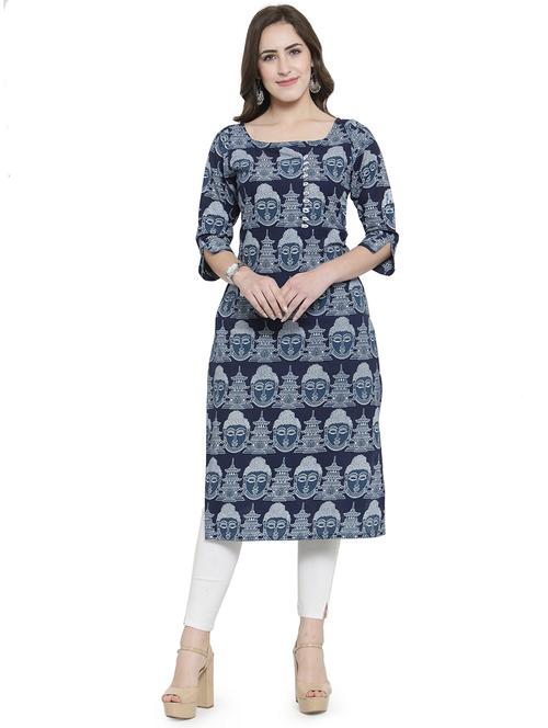 Printed straight kurta - 15913916 - Standard Image - 1