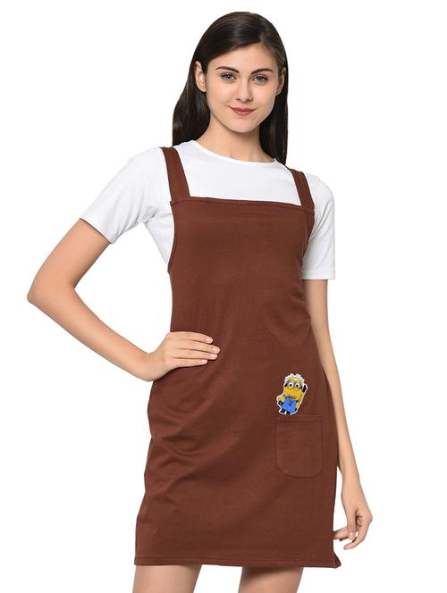 quirky patch pinafore dress with tee - 15914021 - Standard Image - 1