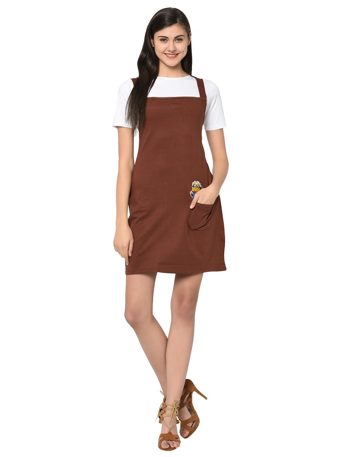 quirky patch pinafore dress with tee - 15914021 - Zoom Image - 4