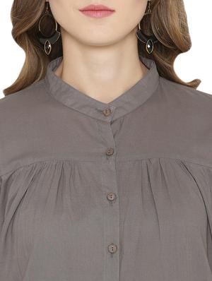 solid a-line kurta - 15914040 - Standard Image - 4