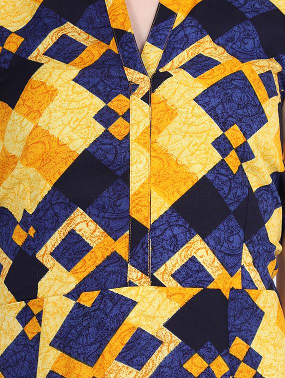 Geometric print a-line dress - 15916000 - Zoom Image - 4