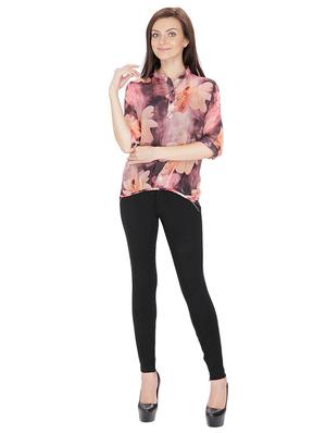 button detail floral high low top - 15916508 - Standard Image - 4