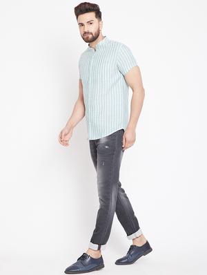 grey denim washed jeans - 15916808 - Standard Image - 4
