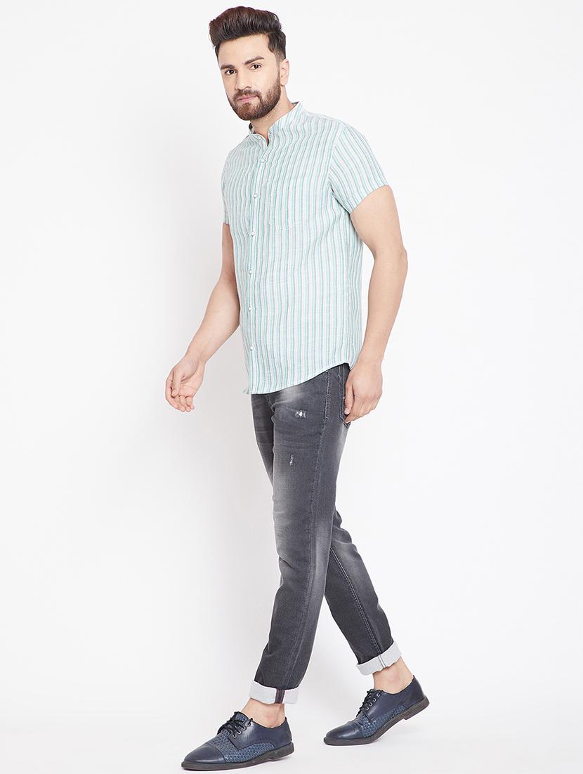 grey denim washed jeans - 15916808 - Zoom Image - 4