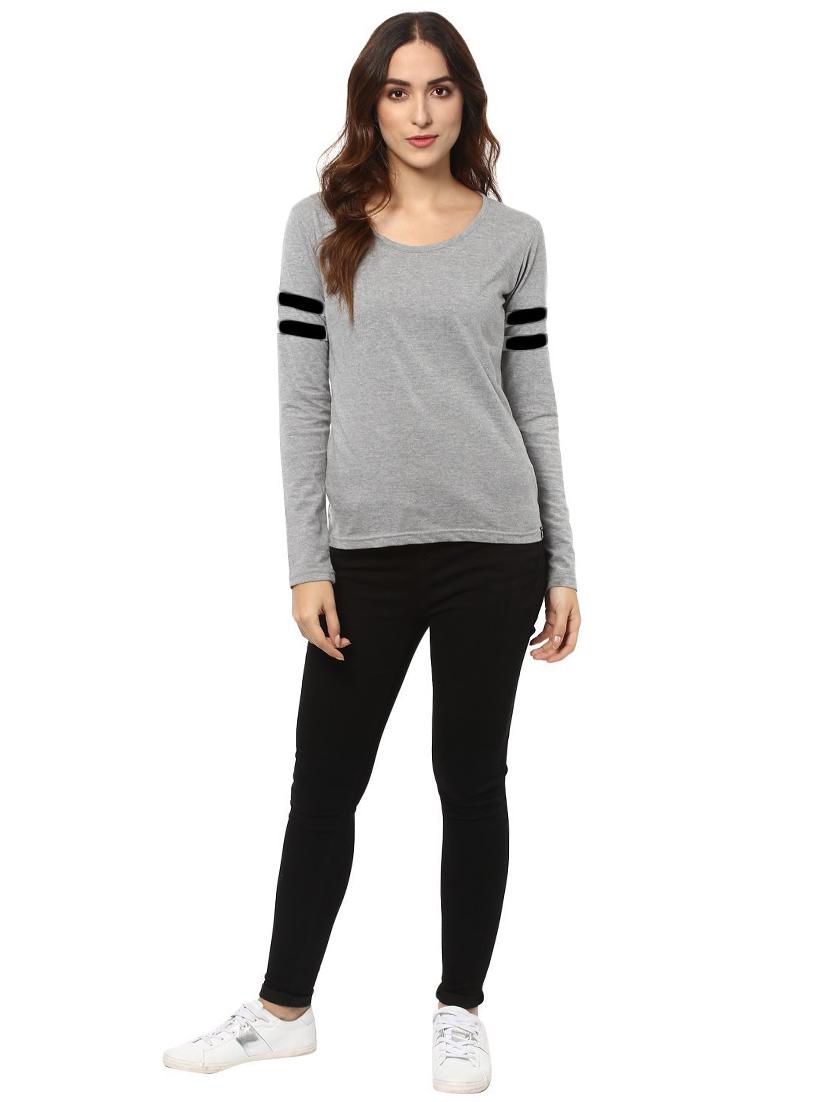 varsity striped round neck tee - 15918670 - Zoom Image - 4