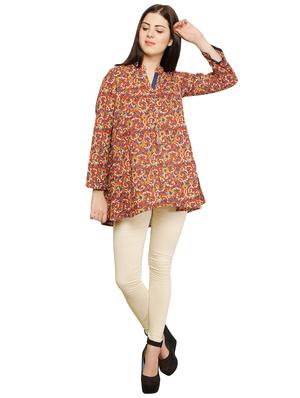 Kalamkari straight kurti - 15919403 - Standard Image - 4