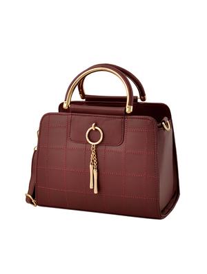 wine leatherette (pu) regular handbag - 15920289 - Standard Image - 4