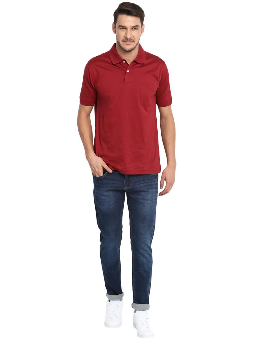 blue cotton washed jeans - 15921009 - Zoom Image - 4