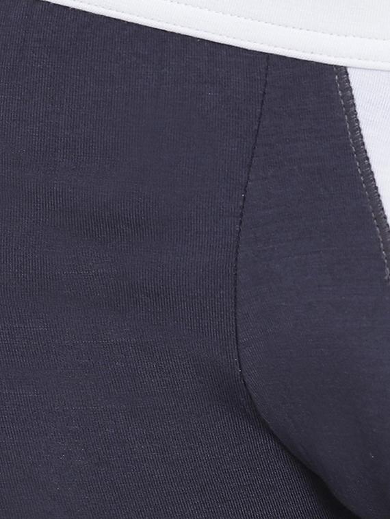 steel grey cotton modal spandex trunks - 15921793 - Zoom Image - 4