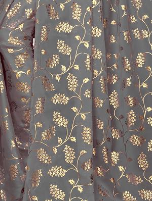 floral printed saree with blouse - 15923439 - Standard Image - 4