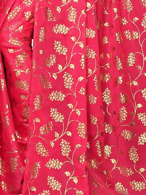 floral printed saree with blouse - 15923441 - Standard Image - 4