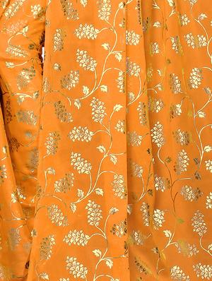 floral printed saree with blouse - 15923444 - Standard Image - 4