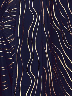 geometric printed saree with blouse - 15923447 - Standard Image - 4
