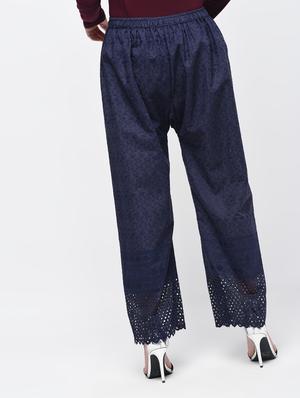 chikenkari embroidered palazzo - 15923480 - Standard Image - 4