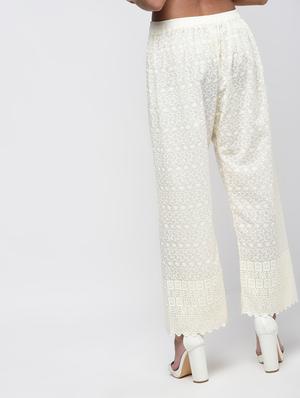 chikenkari embroidered palazzo - 15923481 - Standard Image - 4