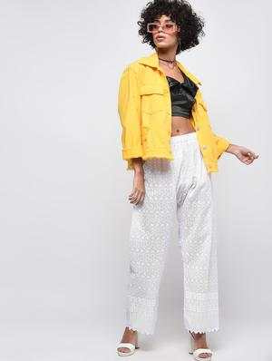 chikenkari embroidered palazzo - 15923485 - Standard Image - 4