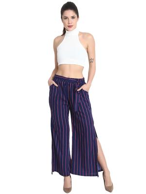 side slit striped palazzo - 15923494 - Standard Image - 4