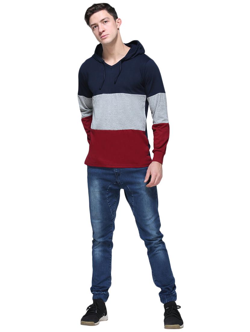 multicolor cotton color block tshirt - 15923988 - Zoom Image - 4