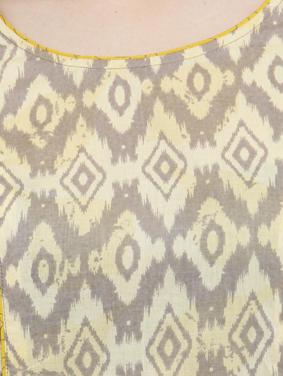 printed straight kurta with pockets - 15924304 - Zoom Image - 4