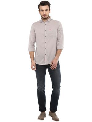 grey cotton casual shirt - 15924758 - Standard Image - 4