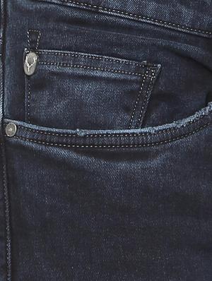 blue cotton blend washed jeans - 15924835 - Standard Image - 4