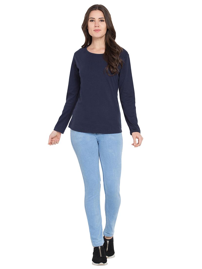 round neck long sleeved tee - 15926249 - Zoom Image - 4