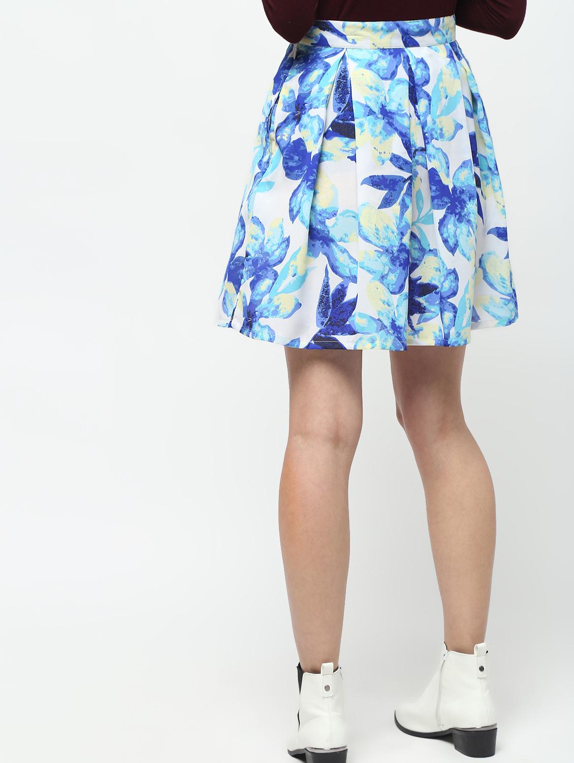 floral box pleat skirt - 15928113 - Zoom Image - 4