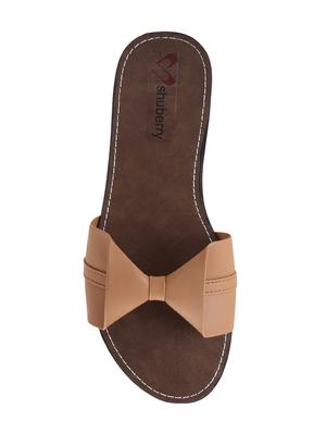 brown slip on sandals - 15928279 - Standard Image - 4