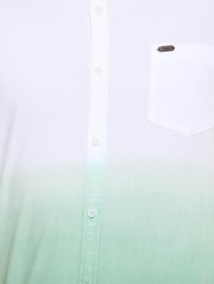 green ombre casual shirt - 15930054 - Standard Image - 4