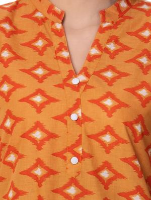 printed straight kurta - 15930871 - Standard Image - 4