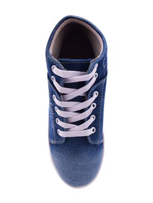 blue lace-up sneakers - 15932201 - Standard Image - 4