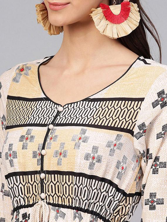 High slit printed kurta - 15932522 - Zoom Image - 4