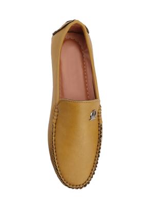 beige leatherette slip on loafers - 15933513 - Standard Image - 4