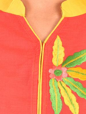 Embroidered straight kurta - 15934085 - Standard Image - 4