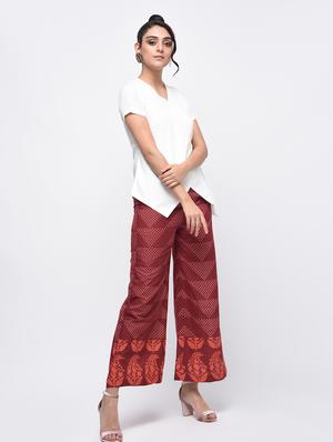 printed a-line palazzo - 15935006 - Standard Image - 4