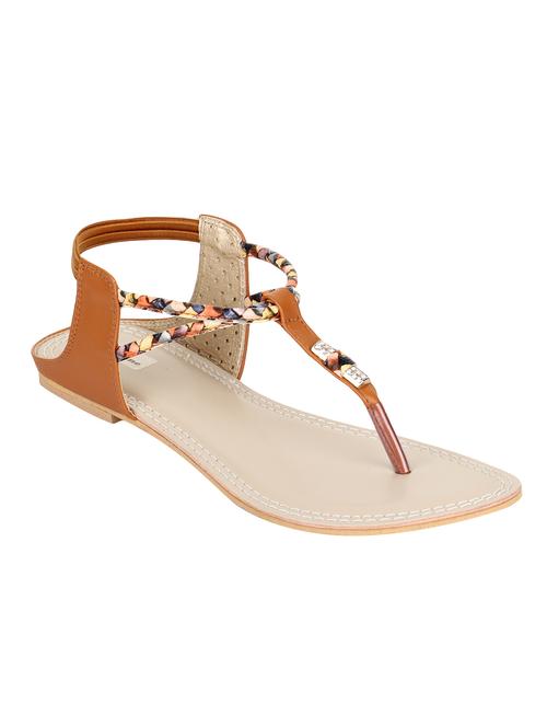 tan back strap sandals - 15936561 - Standard Image - 1