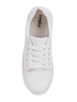 white lace-up sneakers - 15938141 - Standard Image - 4