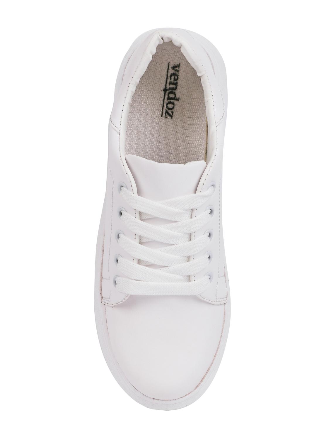 white lace-up sneakers - 15938141 - Zoom Image - 4