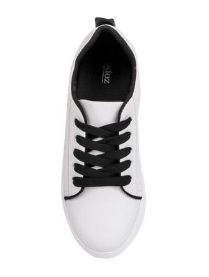 white lace-up sneakers - 15938142 - Standard Image - 4