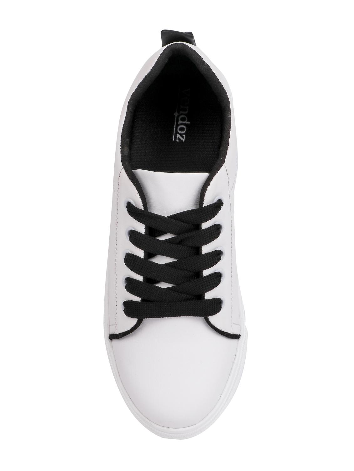 white lace-up sneakers - 15938142 - Zoom Image - 4