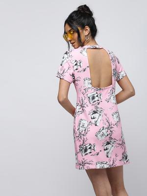 cut out back quirky shift dress - 15938334 - Standard Image - 4