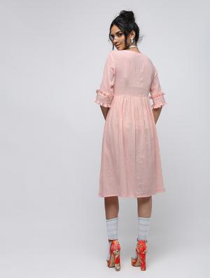 pocket patch ruffle detail dress - 15938343 - Standard Image - 4