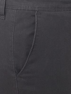 grey cotton blend chinos - 15940087 - Standard Image - 4