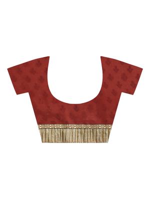 paisley printed saree with blouse - 15940684 - Standard Image - 4
