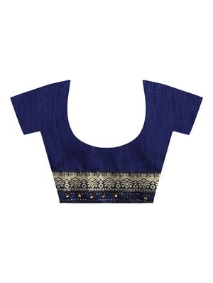 embellished zari lace border saree with blouse - 15940690 - Standard Image - 4
