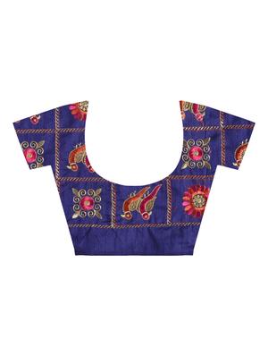 chevron motif pink woven saree with blouse - 15940830 - Standard Image - 4