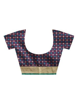 lace border embellished saree with blouse - 15940838 - Standard Image - 4