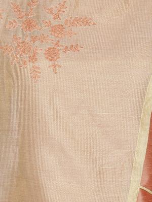 Asymmetric chanderi layered kurta - 15942292 - Standard Image - 4