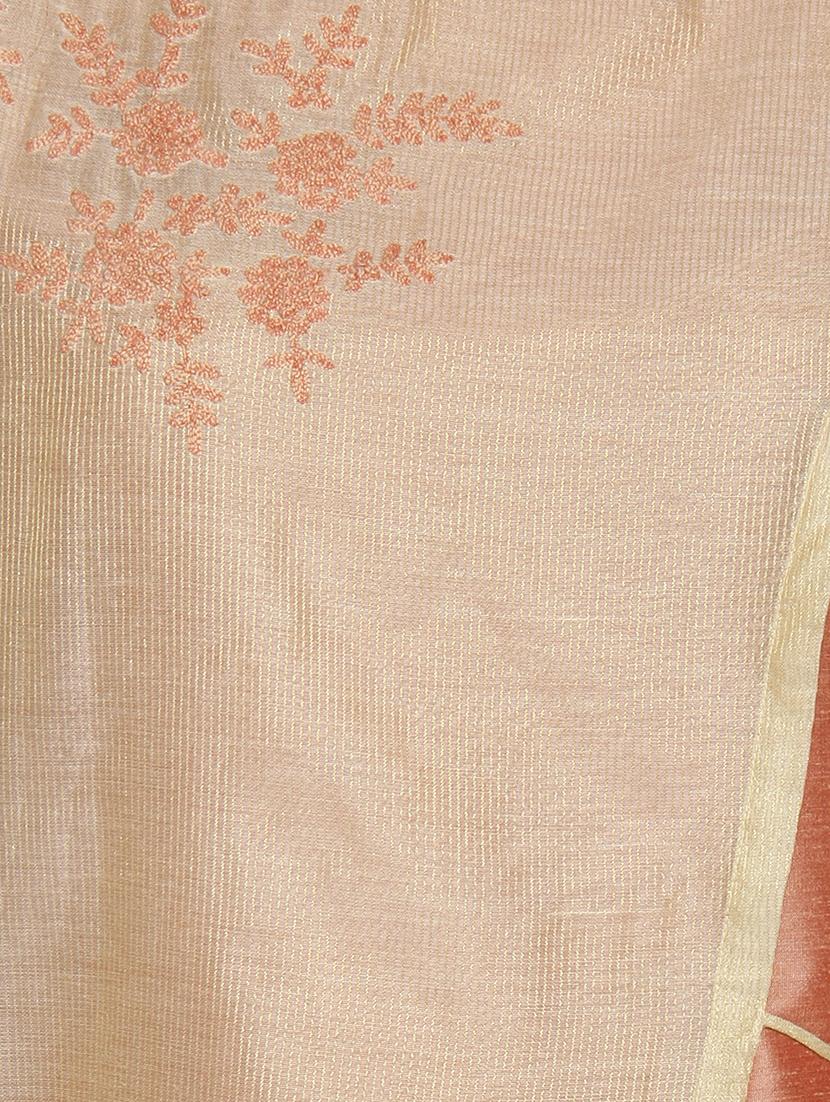 Asymmetric chanderi layered kurta - 15942292 - Zoom Image - 4
